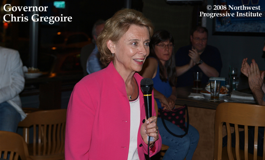 Governor Chris Gregoire at Seattle Drinking Liberally