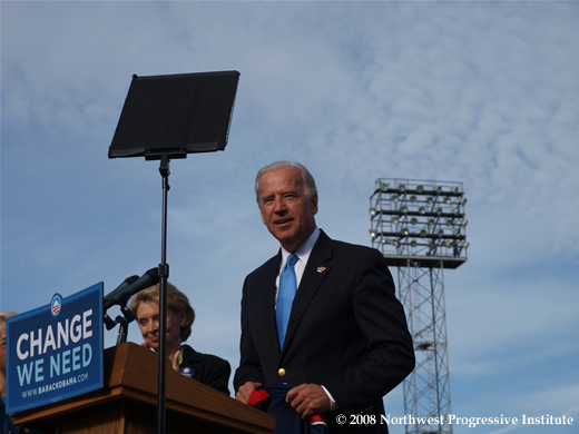 Joe Biden On Stage