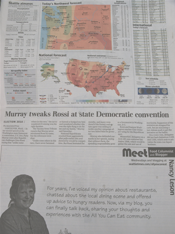 Seattle Times buries Democratic Convention on back of B section