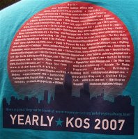 YearlyKos 2007 Convention T-Shirt Back