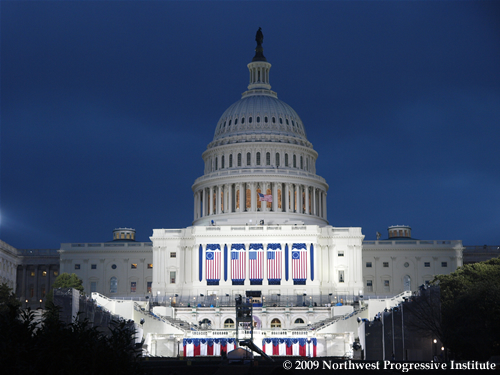United States Capitol on Inauguration Eve