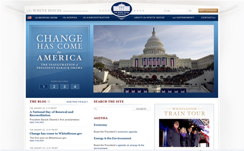 New White House website