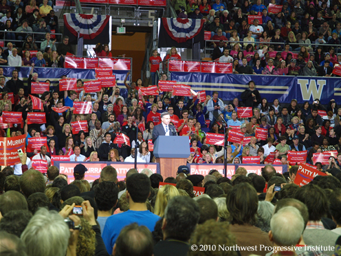 Dow Constantine speaks at Murray/Obama rally