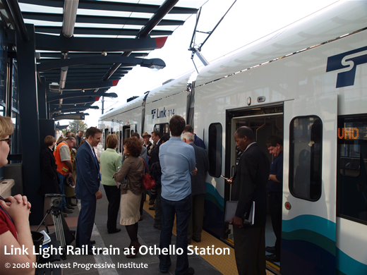 Link Light Rail train at Othello Station