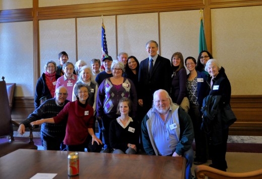 Jay Inslee meets with the Washington Coalition to Abolish the Death Penalty