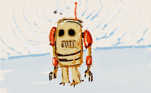A vintage robot