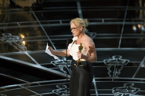 Patricia Arquette delivers her memorable Academy Awards acceptance speech