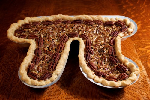 A Pi-shaped pie in honor of Pi Day