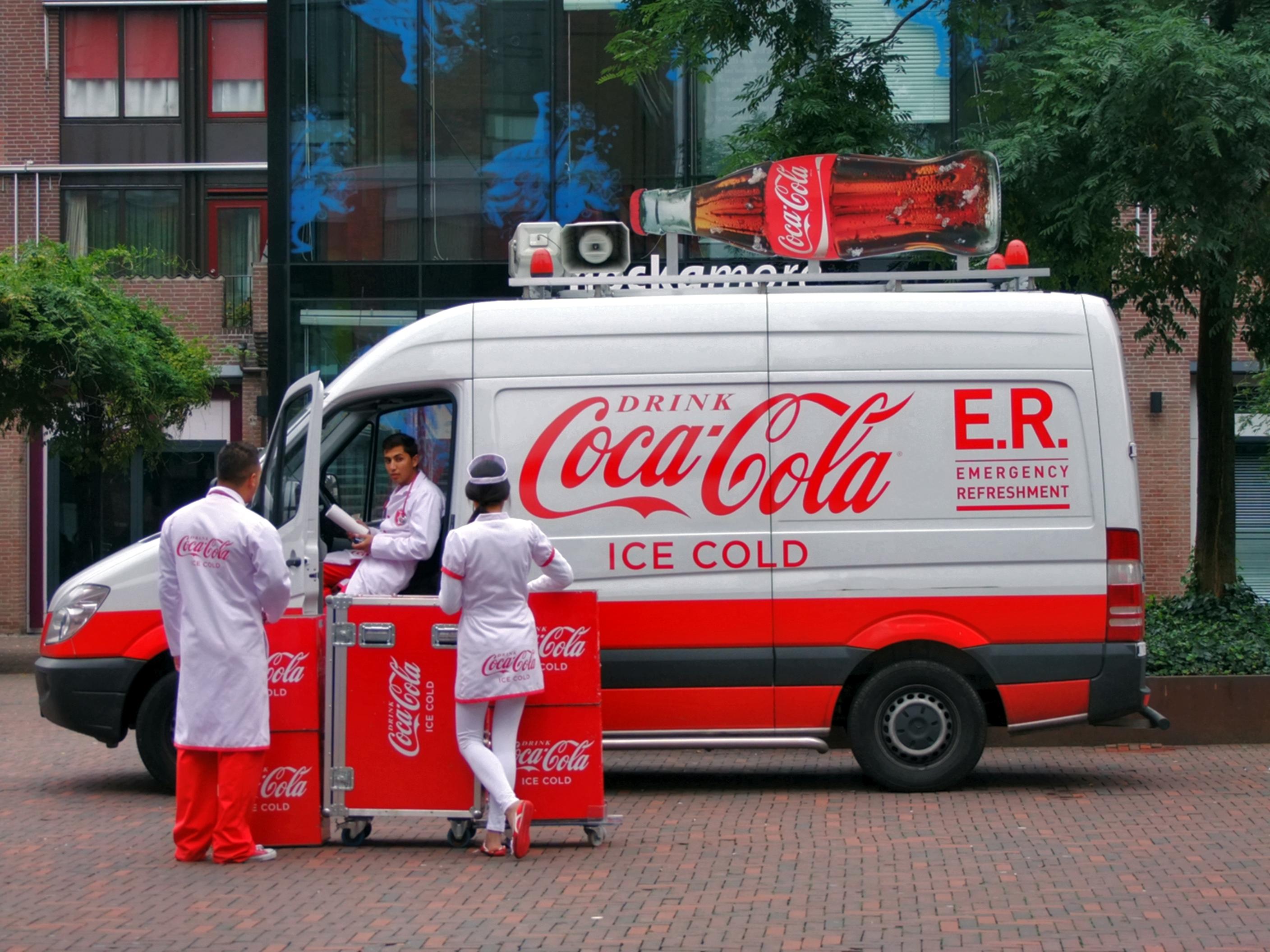 Coca-Cola marketing van