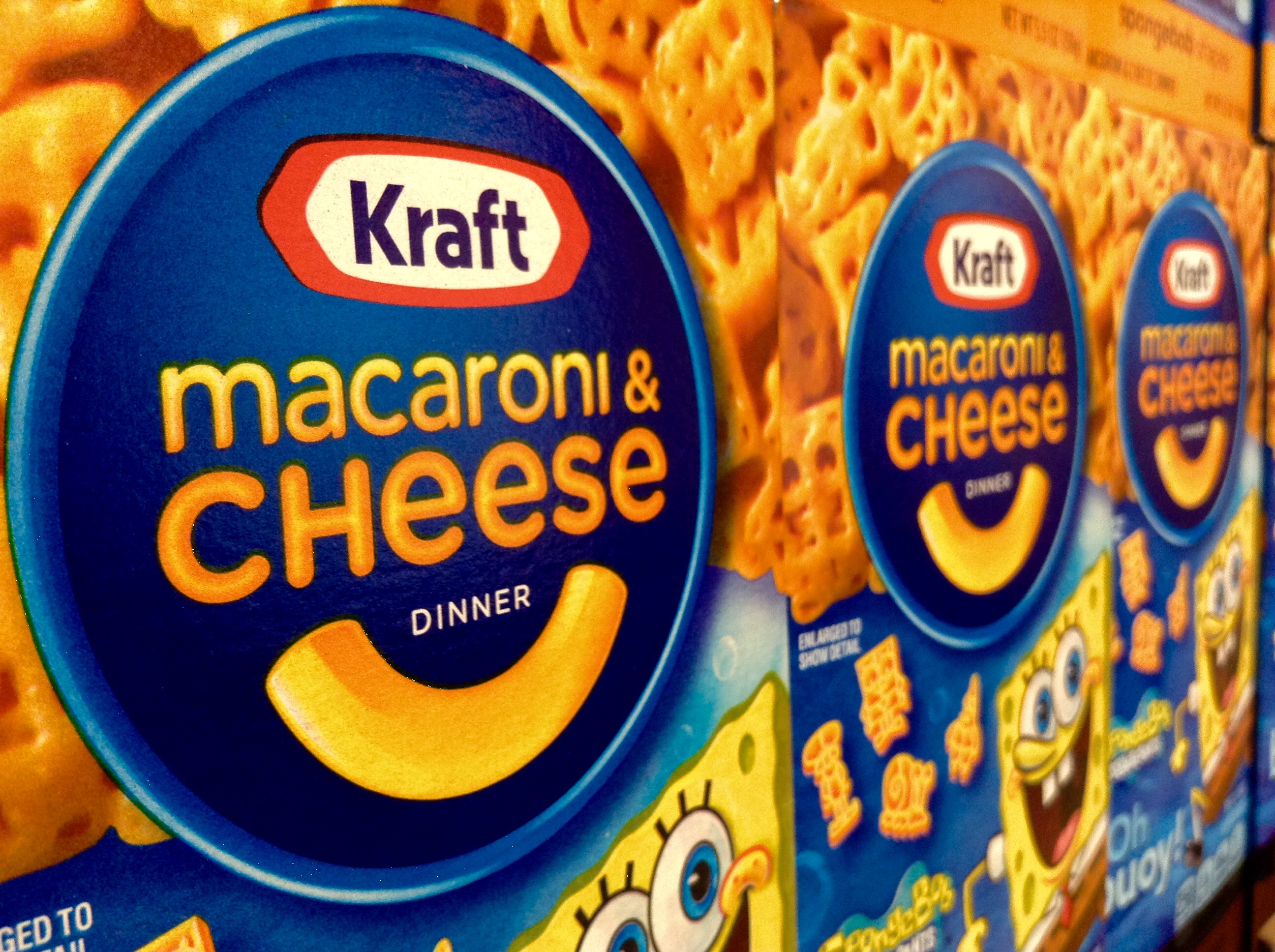 Kraft Macaroni and Cheese display