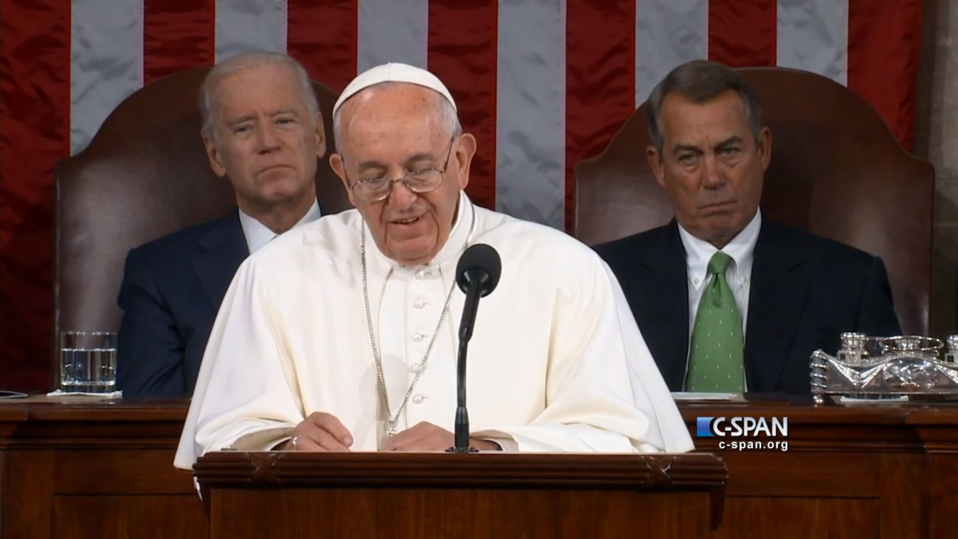 Pope Francis addresses Congress