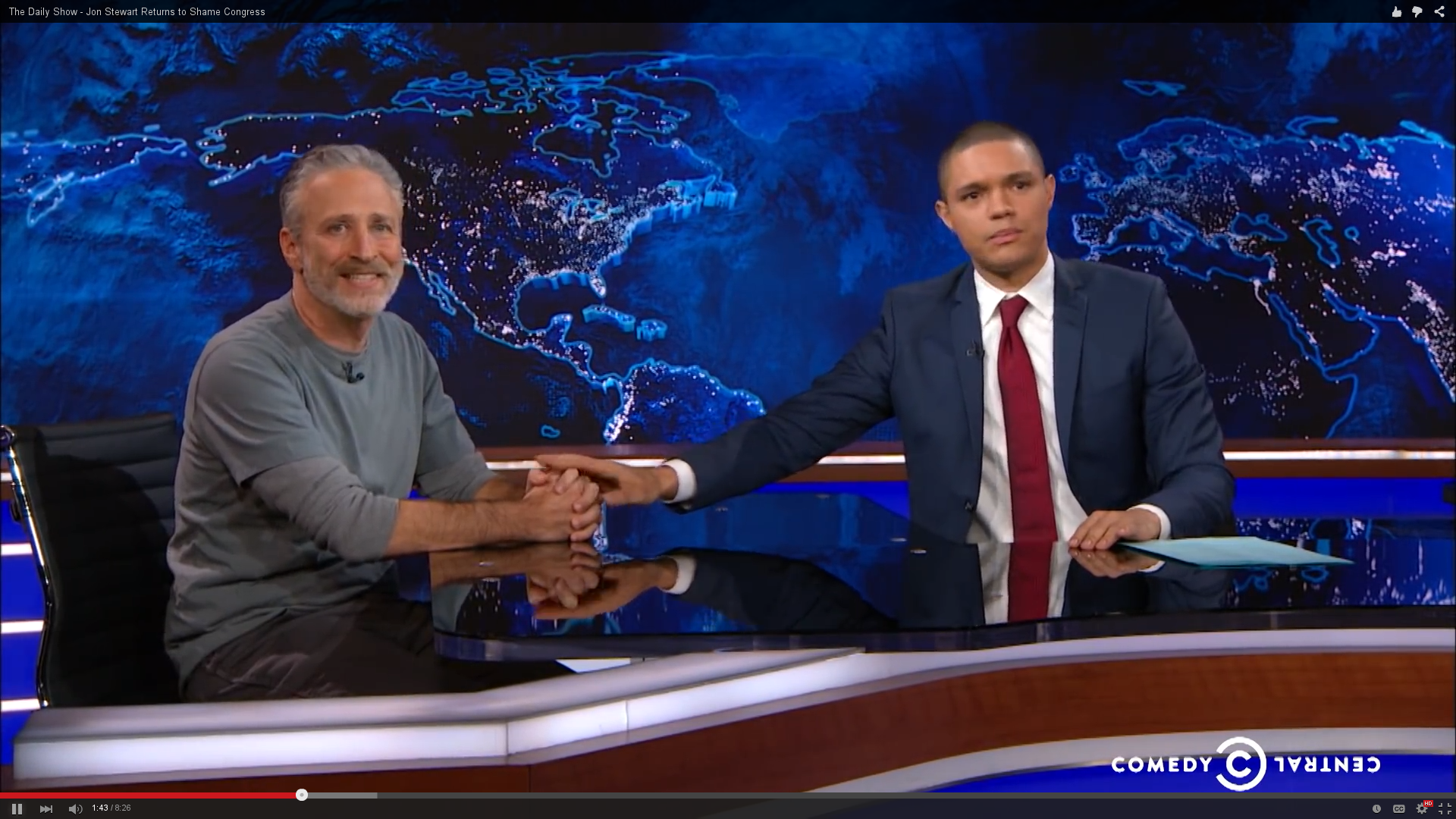 Jon Stewart returns to The Daily Show