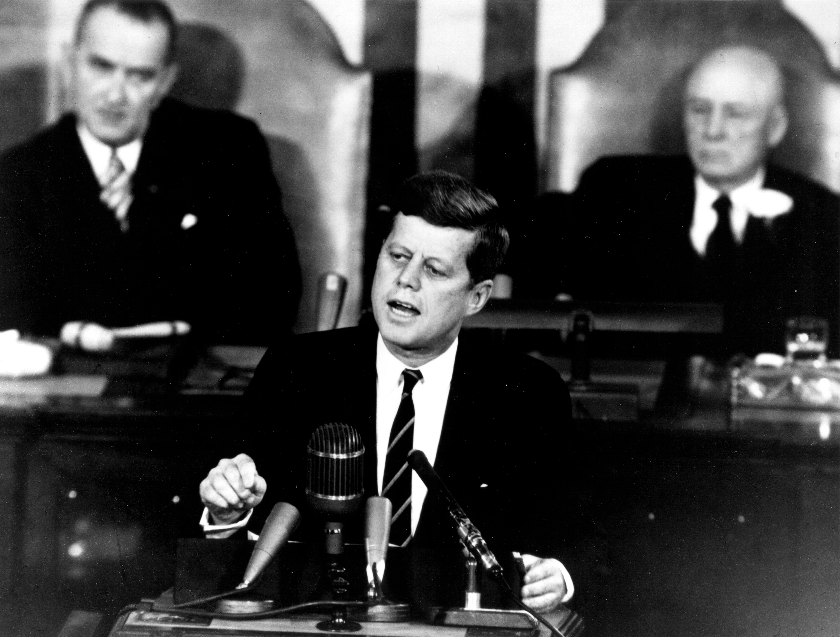 John F. Kennedy addressing Congress