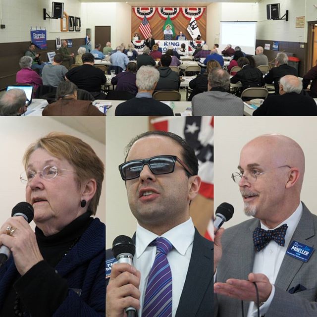 Candidates for Lieutenant Governor speak at the King County Democrats' February 2016 meeting