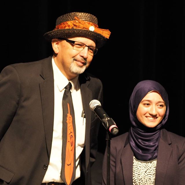 Varisha Khan and Richard Marshall, the chosen Democratic Elector and Democratic Alternate from the 1st Congressional District