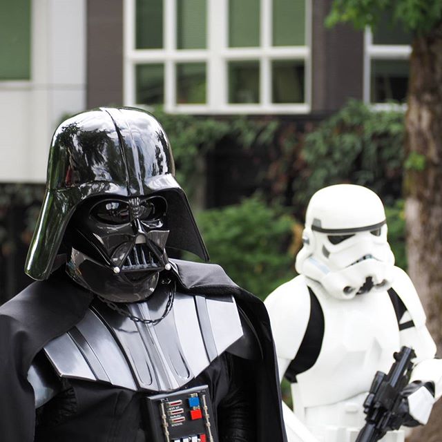 Members of the 501st Legion march in the Redmond Derby Days parade