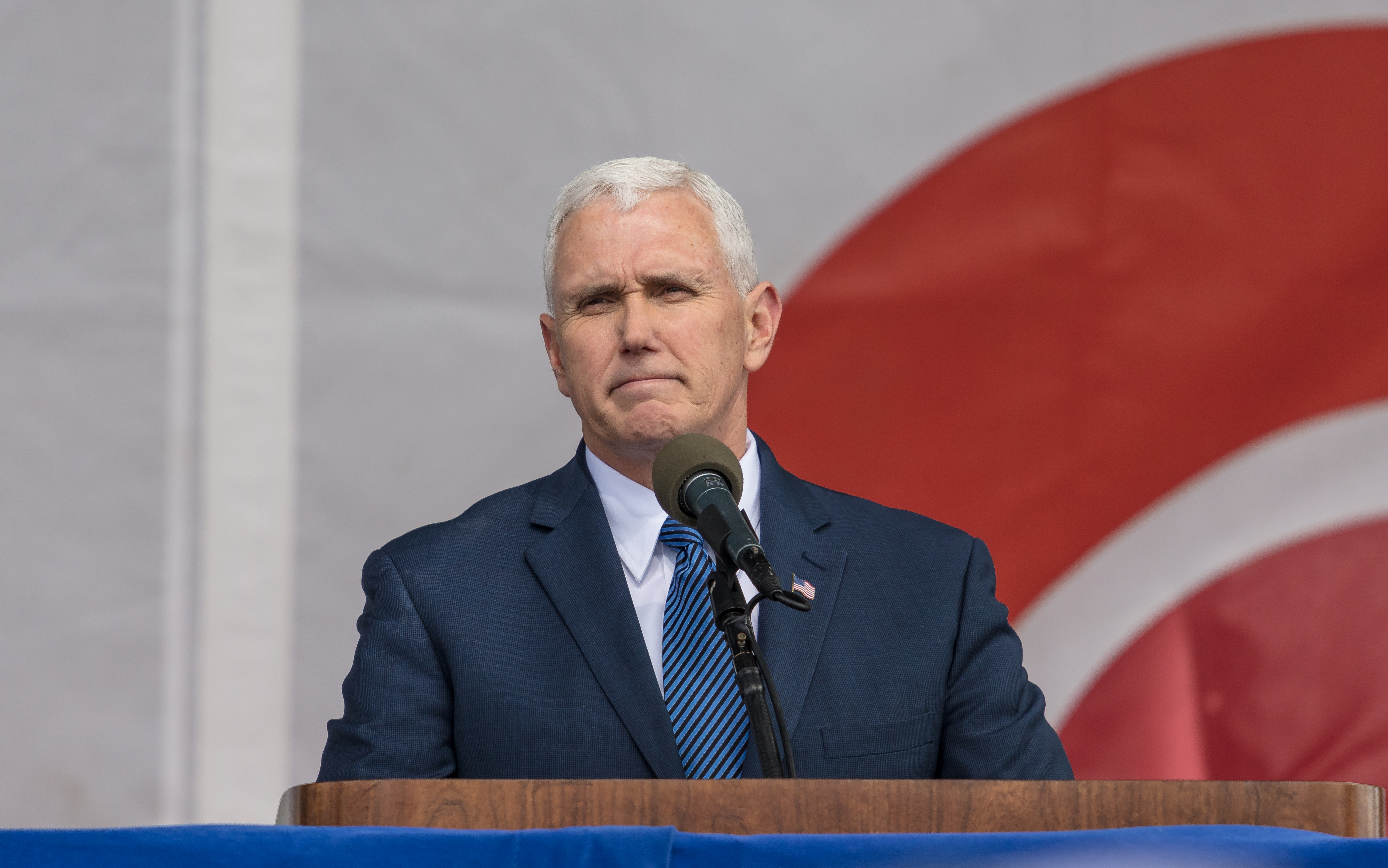 Vice President Mike Pence addressing the March for Life