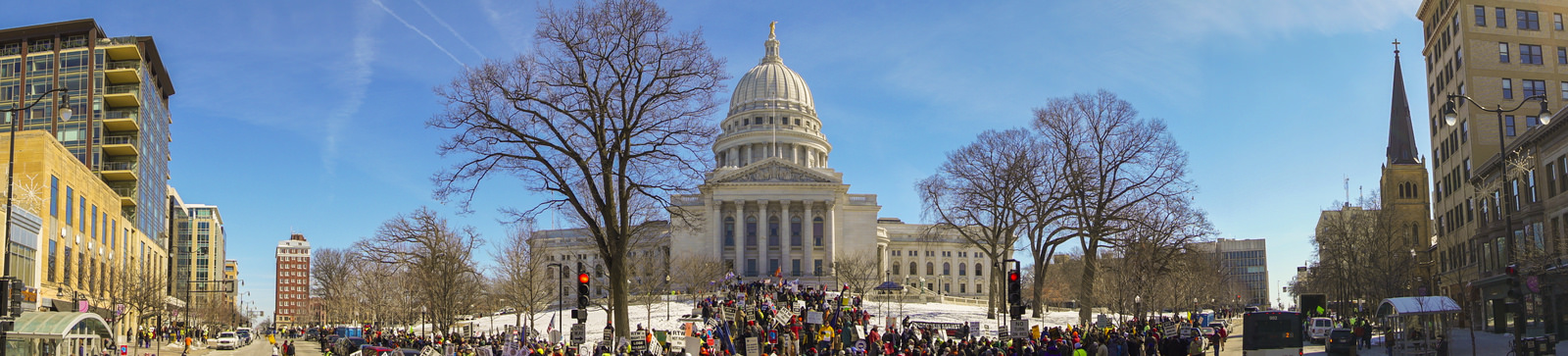 Panorama of the capitol of Wisconsin