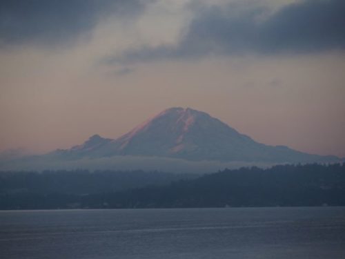 Mount Rainier at sunrise