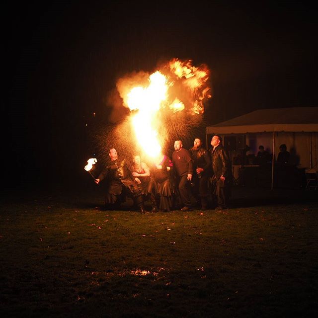 Flashback to RedmondLights: Ignition medieval fusion fire troupe performs