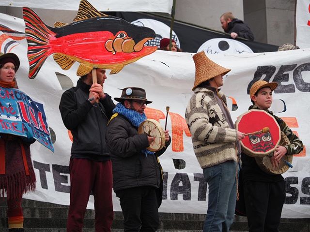 Indigenous activists campaign for climate justice as the 2020 short legislative session kicks off in Olympia