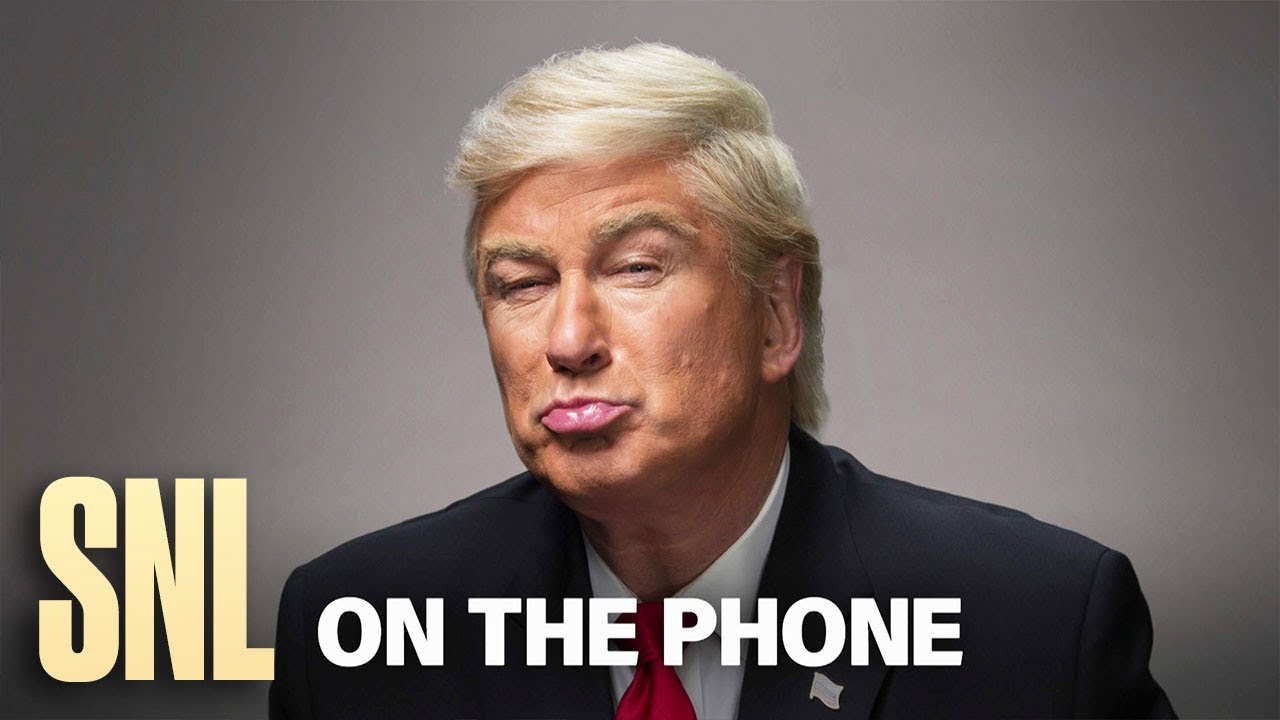 Fake Donald Trump on the phone