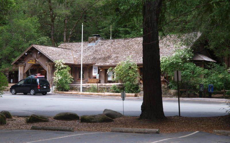 The old visitors center at Big Basin Redwoods State Park