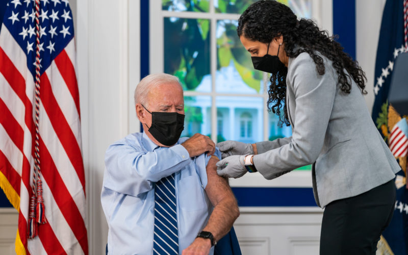 President Biden getting vaccinated