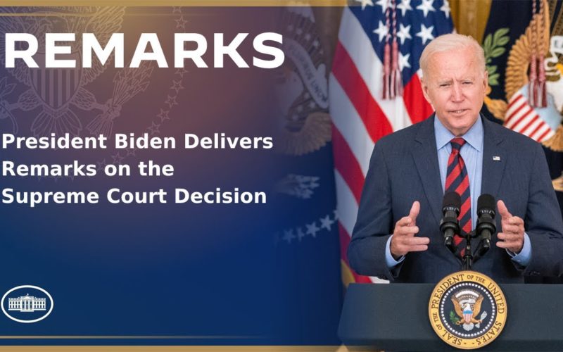 President Biden responds to the Dobbs decision