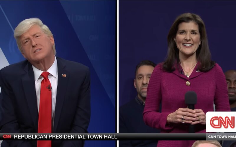 Fake Donald Trump versus Nikki Haley on SNL