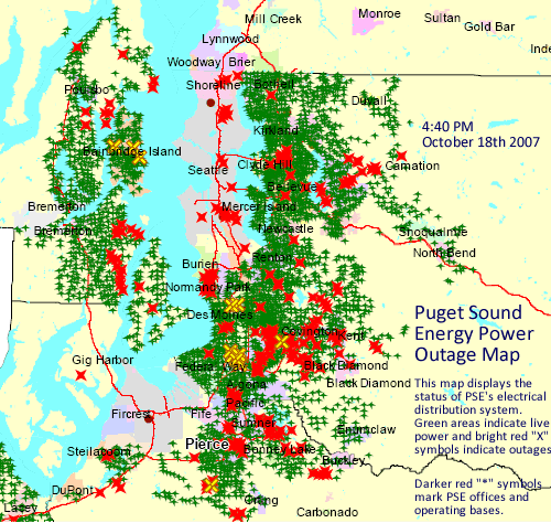 Power Outage Map Pse