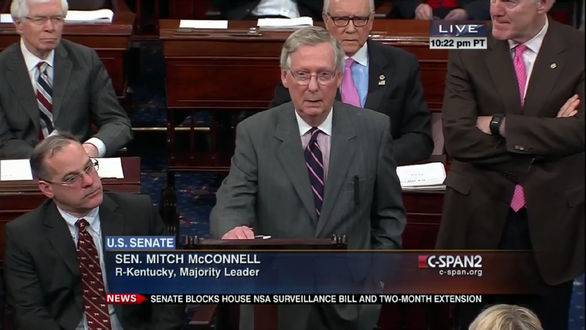 McConnell admits defeat on Senate floor