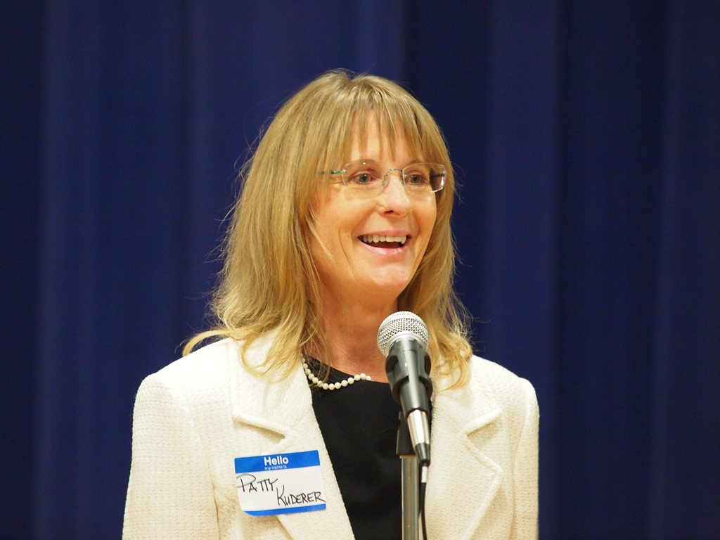 Patty Kuderer addresses the 48th's Democratic PCOs