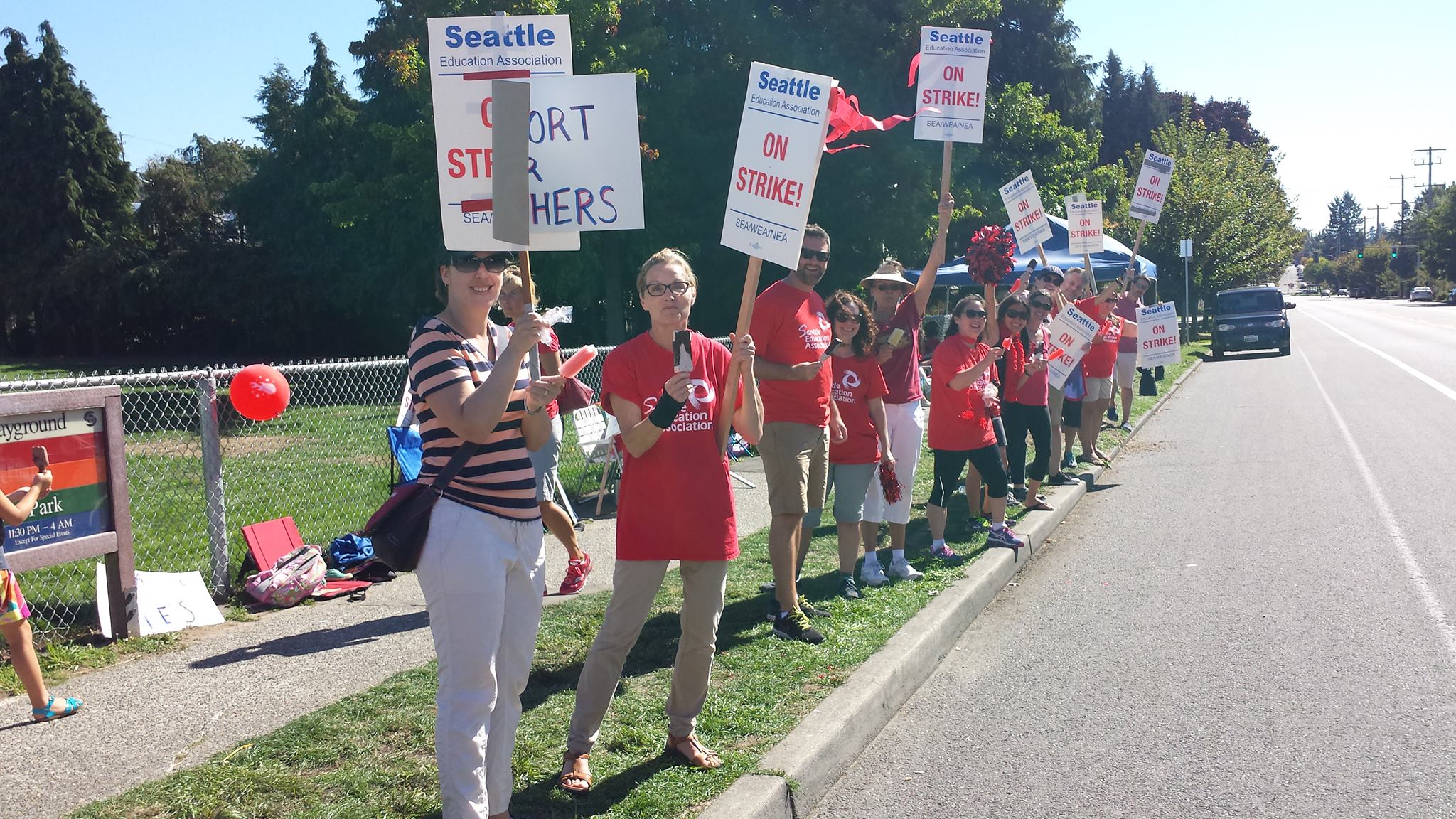 Seattle teachers on strike, September 2015