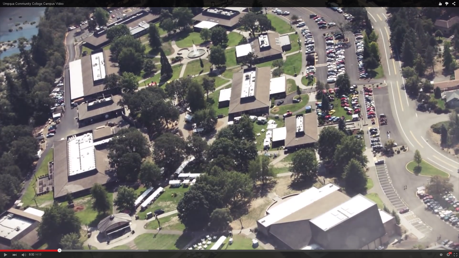 Aerial snapshot of Umpqua Community College