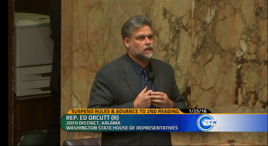 Ed Orcutt speaking on House floor