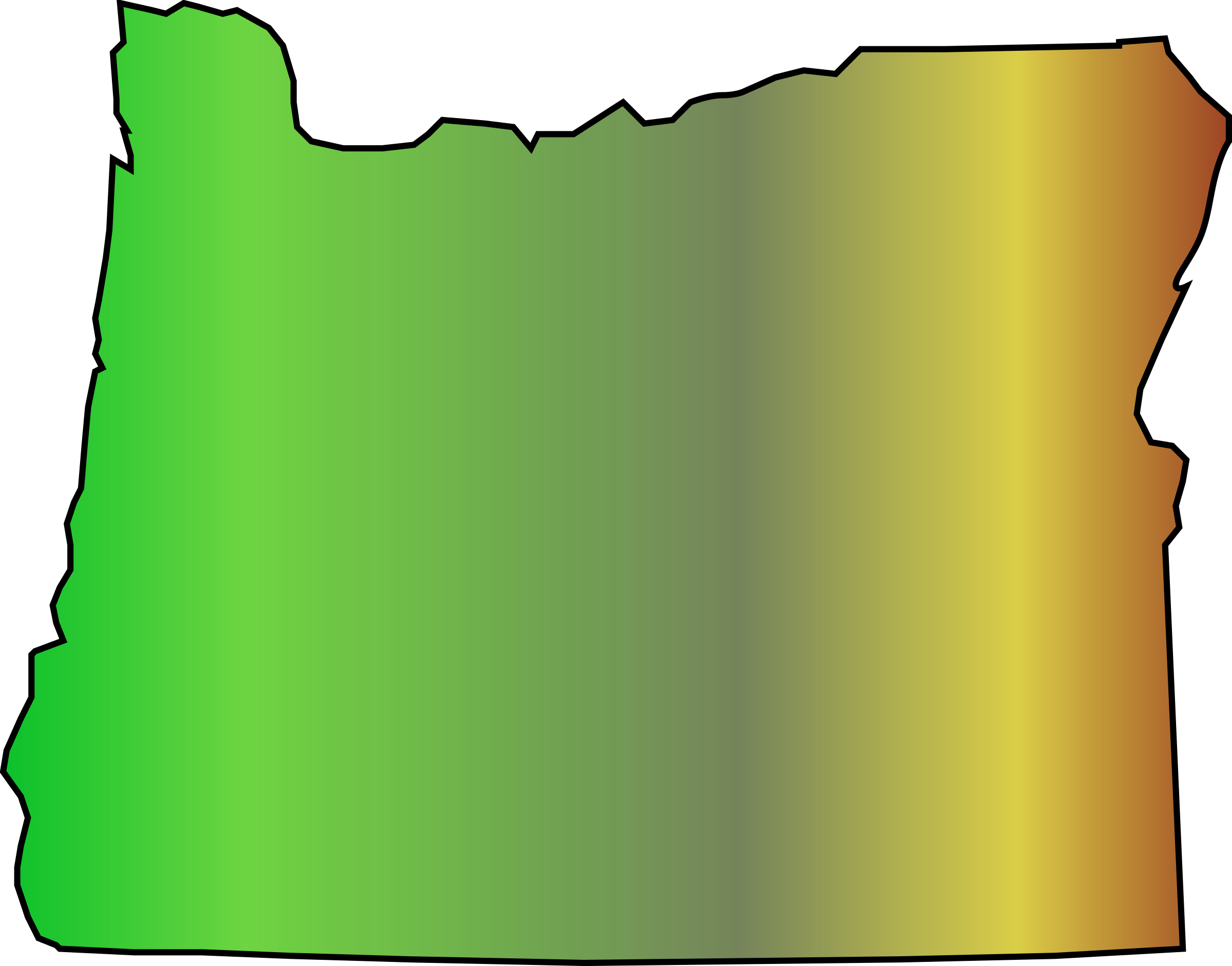 Outline of Oregon