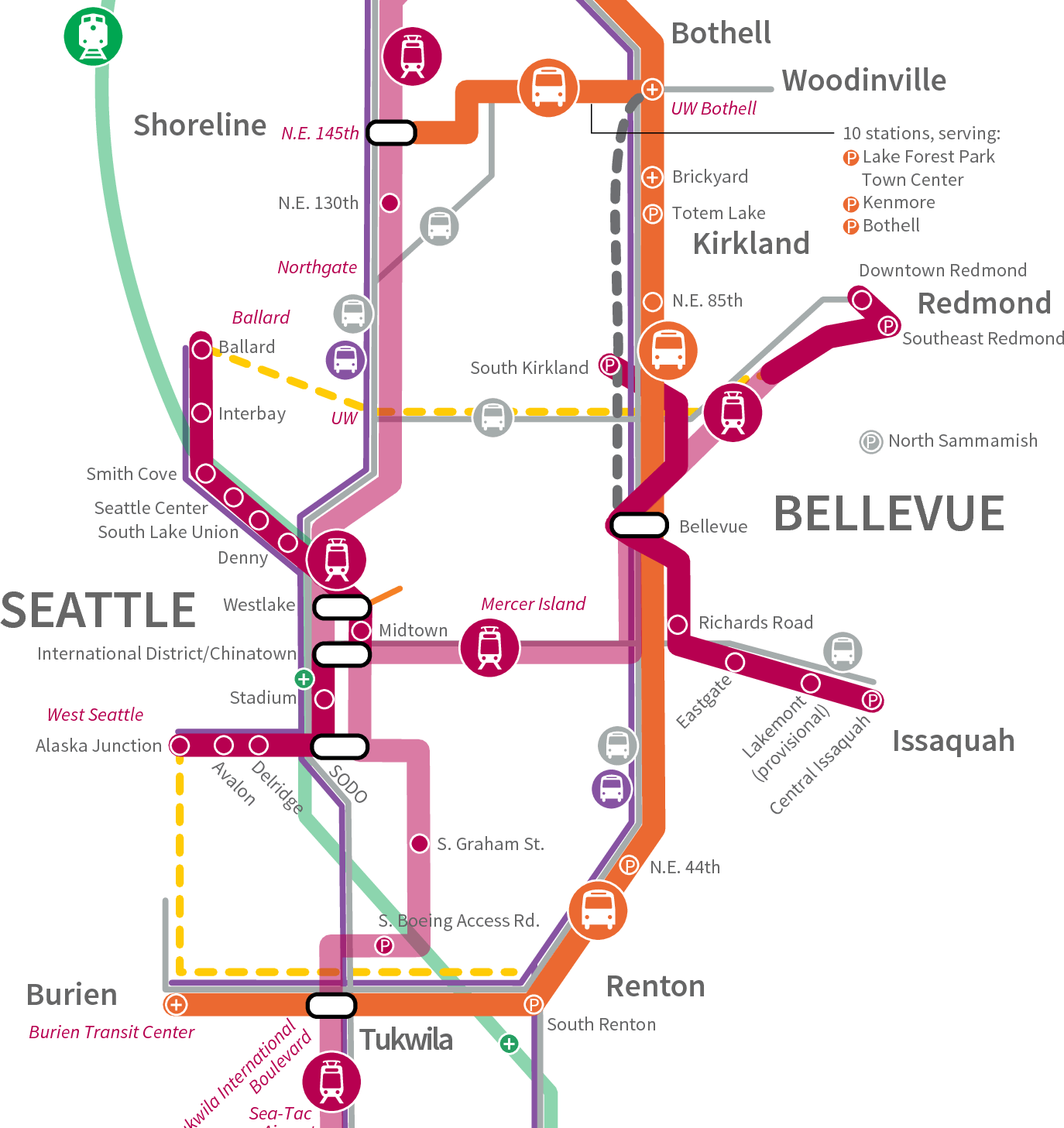 Sound Transit 3 System Map