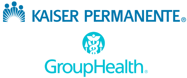 Kaiser and Group Health logos