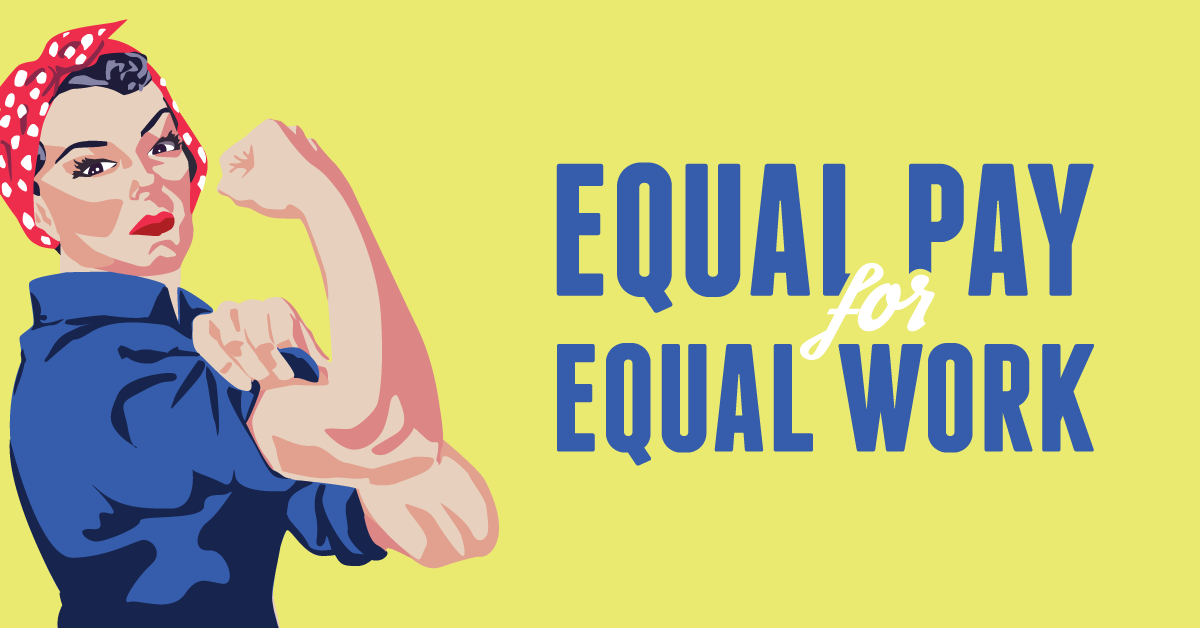 Equal pay for equal work banner