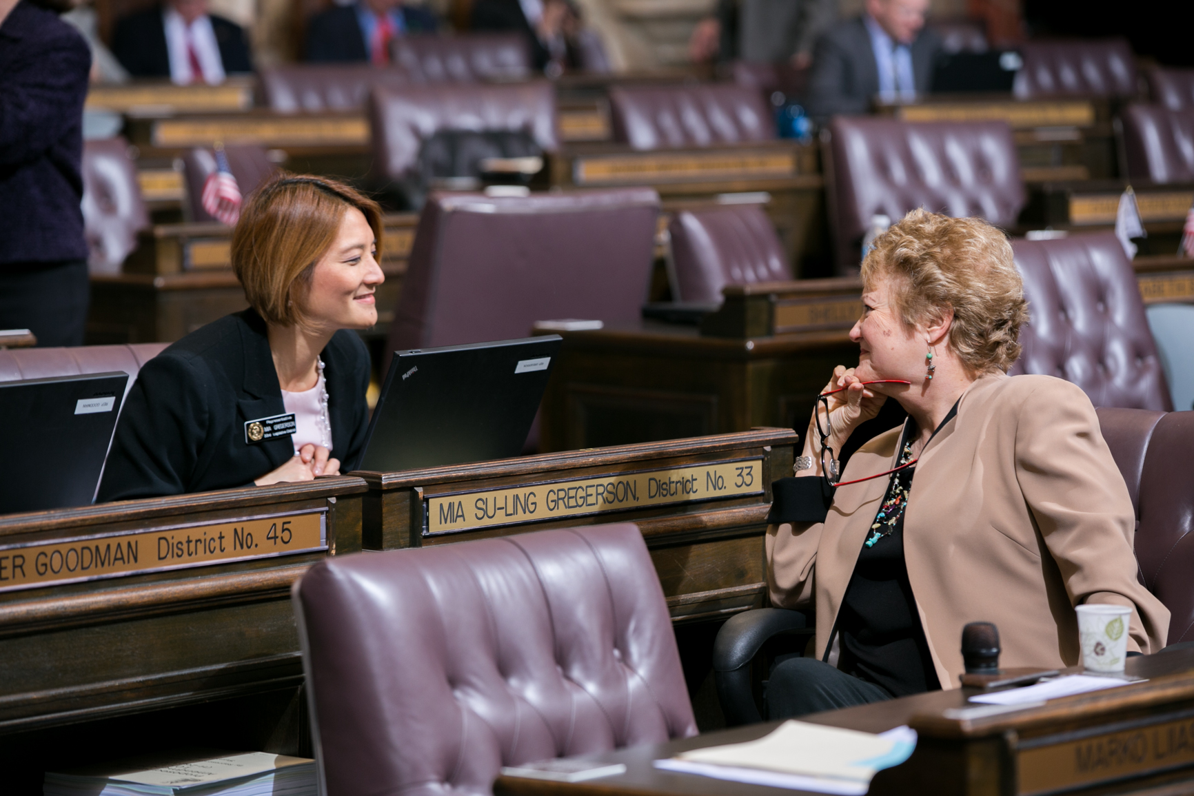 Representative Judy Clibborn with Mia Gregerson