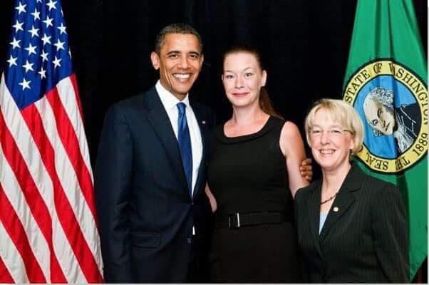 Alex Hendrickson with Patty Murray and Barack Obama