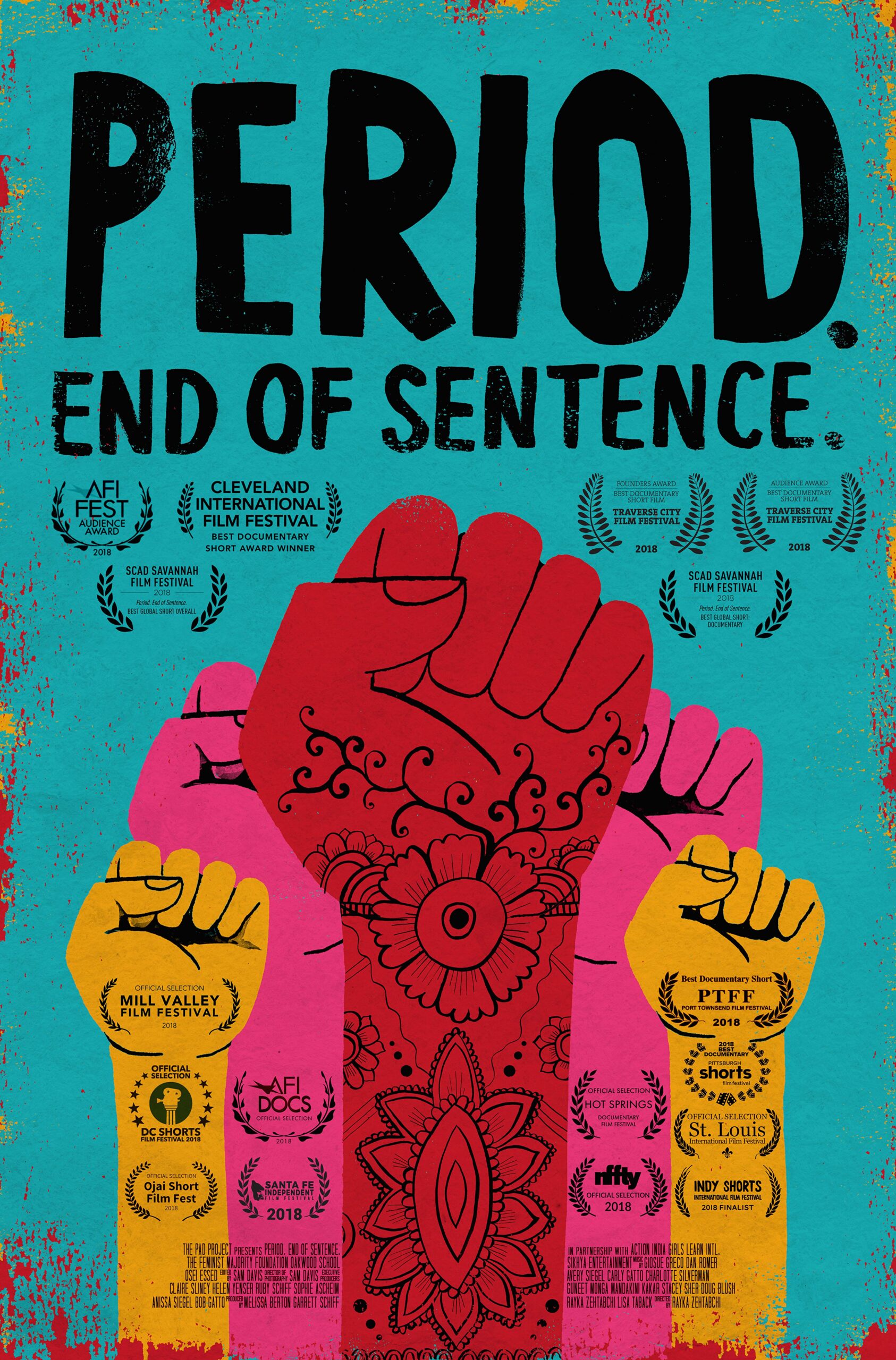 Official Poster for Period. End of Sentence.
