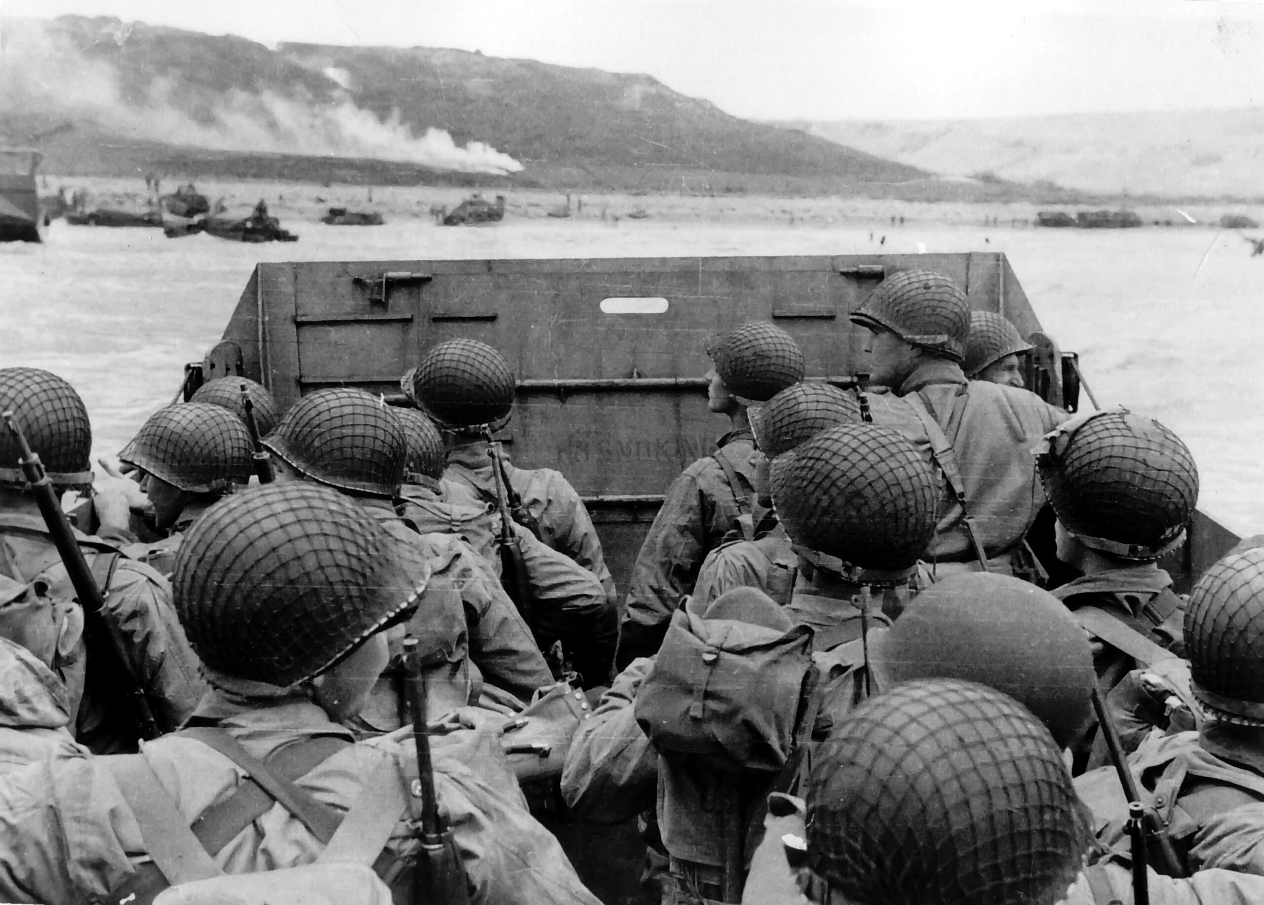 U.S. troops landing at Normandy