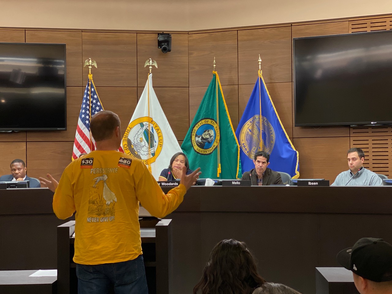 Tim Eyman speaking to the Tacoma City Council