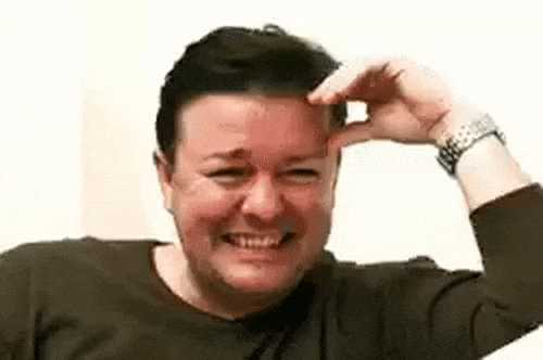 Gervais laughing (GIF)