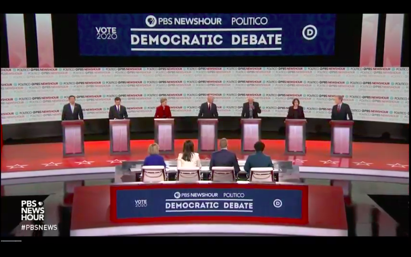The PBS/Politico Democratic presidential debate