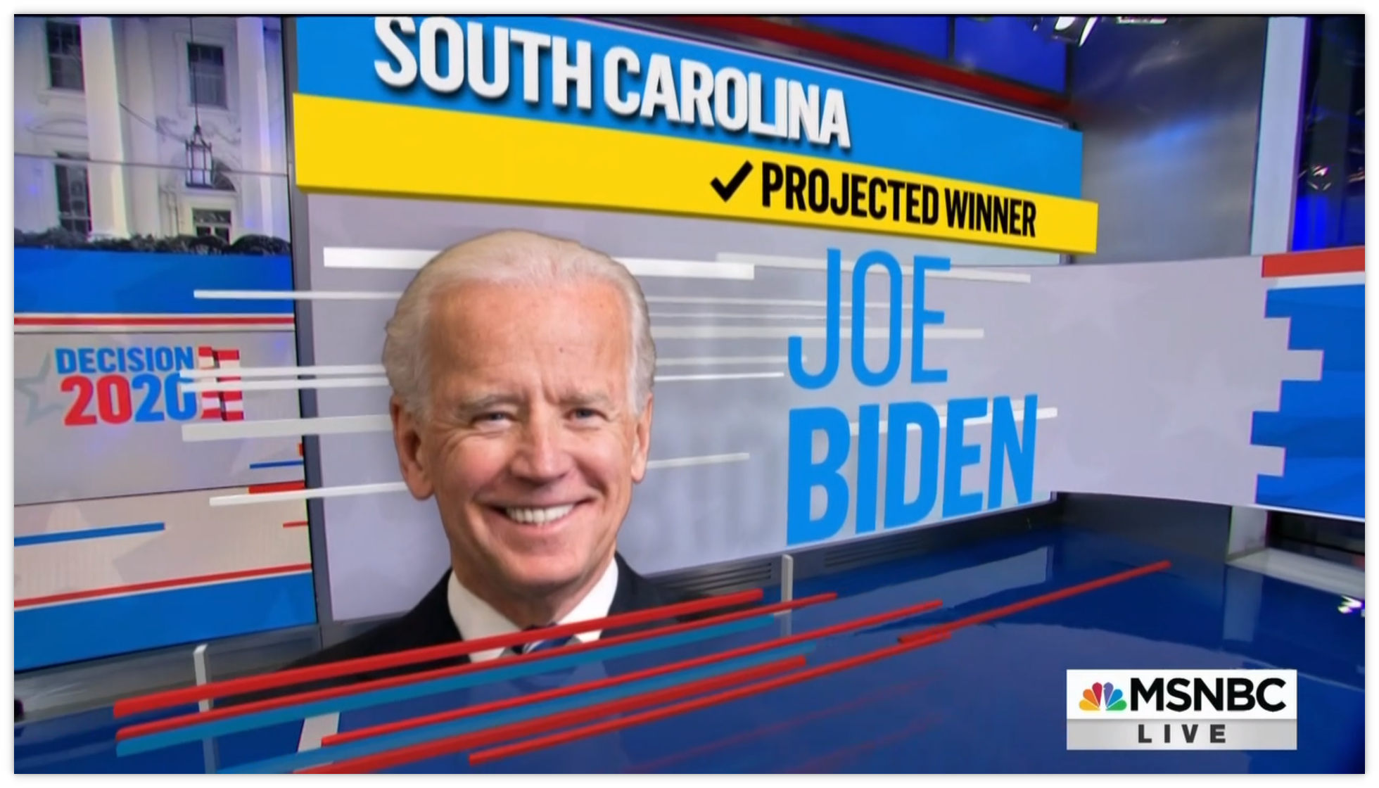 Joe Biden projected to win South Carolina