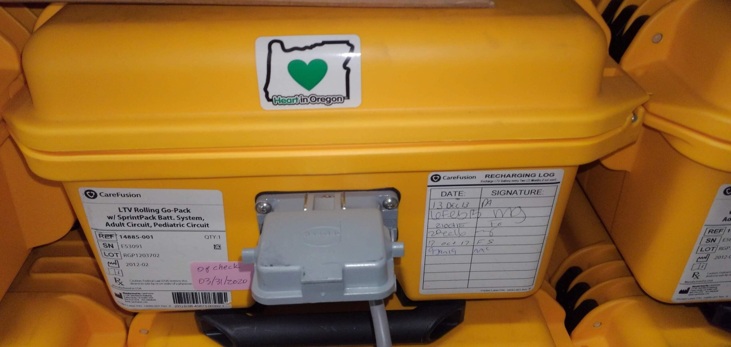 Heart in Oregon: A ventilator being sent back east