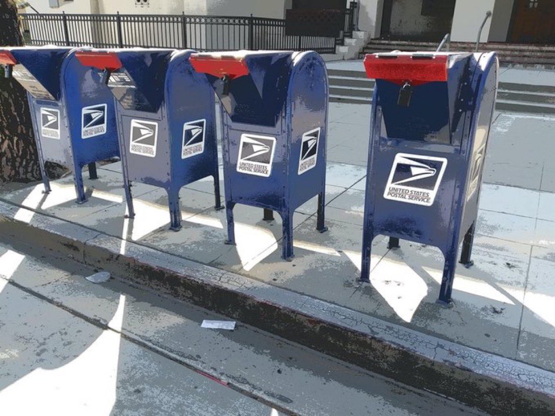 Locked mailboxes in Burbank